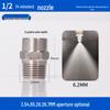 Stainless Steel High/Low Pressure Atomizing Water Spray Nozzle for Industrial Cleaning, Cooling, and Dust Removal.