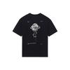 Li-Ning Wade Series Letter Logo Printed Round Neck Short Sleeve T-Shirt Unisex Tops Black AHSS641-1