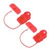 2 Stück Laufband-Magnet-Sicherheitsschlüssel Not-Aus Universeller Laufband-Magnetschalter D-förmig mit Clip-Lanyard