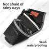 1pc Single Side Tool Belt Pouch for Electrician Carpenters and Builders, Durable Canvas Construction, black