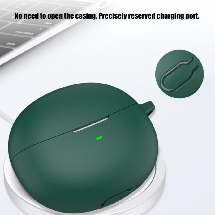 Earbud Charging Protector Case Cover for MeloBuds N70I N70 in Liquid Silicone, Full Body Skin with Side Clip Point and Status Light View