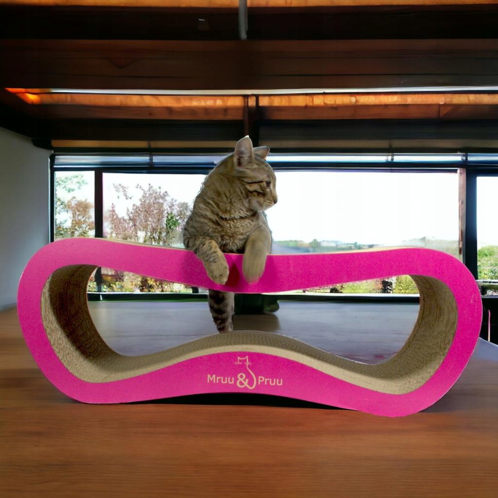 Leon cat scratching post | pink | 78x28x24 cm | MruuPruu