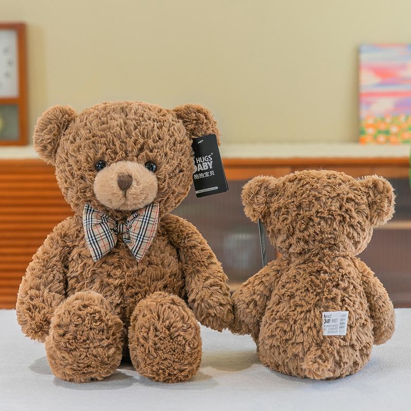 Kuscheln Baby Teddybär Claire Plüschtier Langhaariger Großer Bär Puppe Fliege Bär Plüschtiere