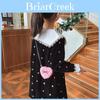 Kids Summer Girls Kids Cute Heart Pu Crossbody Bag For Daily Use
