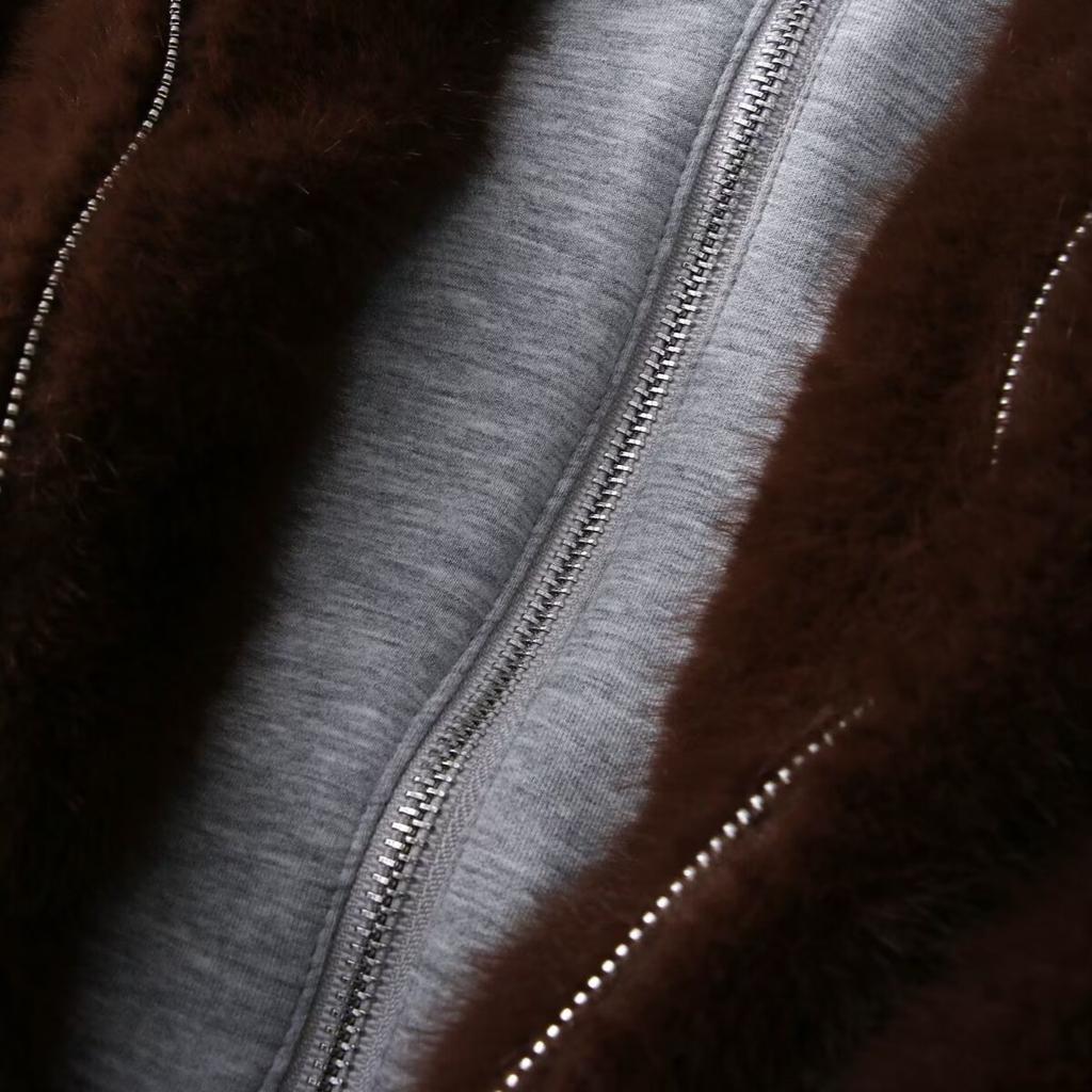 2026 new model, artificial fur effect hooded jacket, women's 8073334700