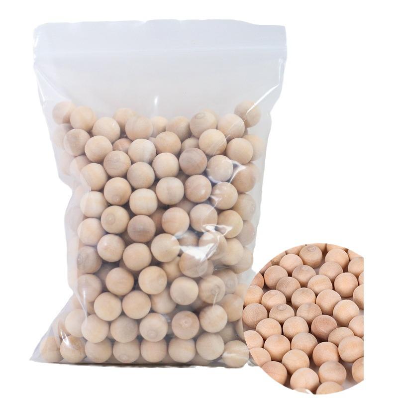 Handmade Solid Wood Round Beads for DIY Jewelry - Various Woods
