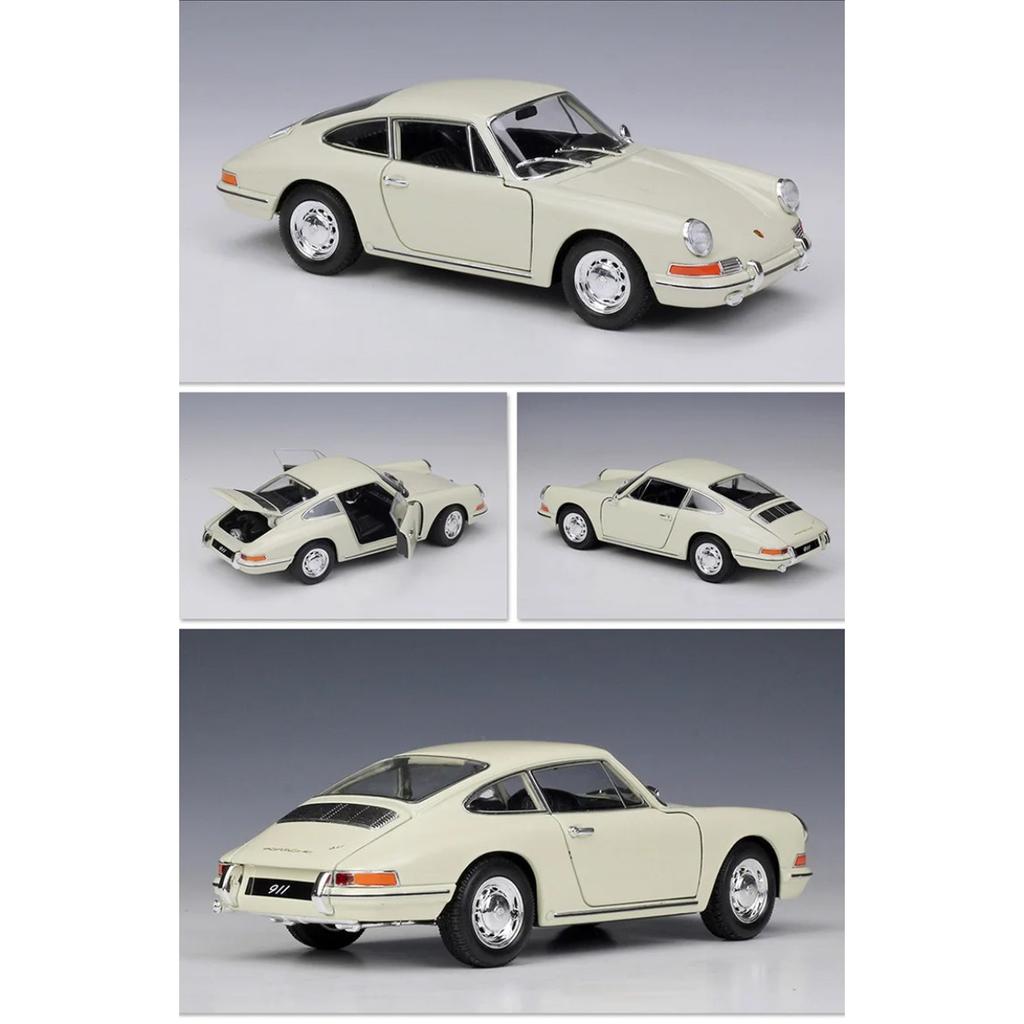 WELLY 1/24 1964 Porsche 911 Alloy Scale Car Model Diecast Metal Miniature Model Car Static Collection Children Toy Car Vehicle