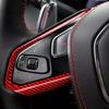 Hard Carbon Fiber, for Corvette C8 2020 2021 2022 2023 Accessories, Steering Wheel Button Frame Cover, 2Pcs Car Steering Wheel Panel Protection Frame