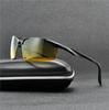 Polarized Sunglasses Men Brand Designer Sunglass Mens Yellow Lens Night Vision Driving Sun Glasses UV400 Eyewear NX