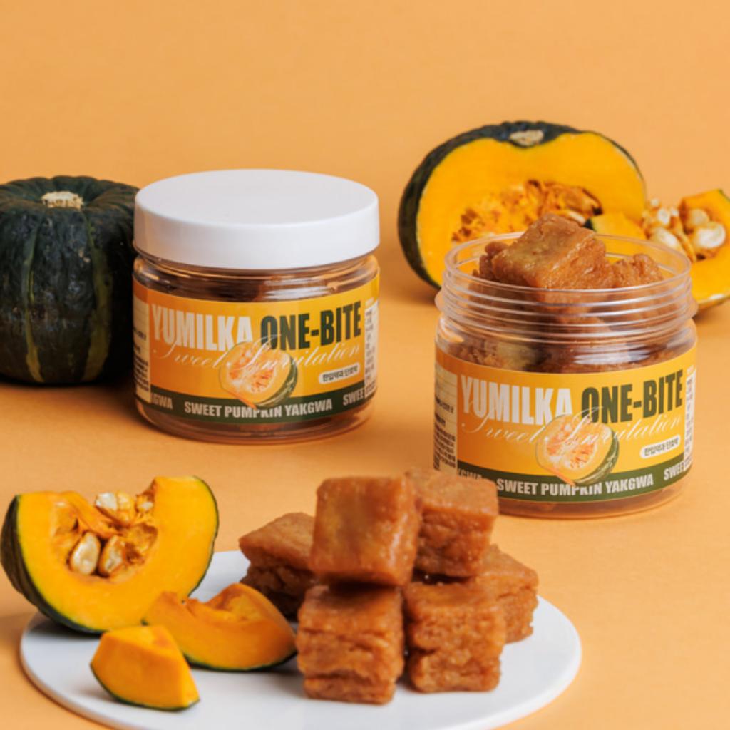 [YUMILKA] Mini One-Bite Yakgwa 130g 4Types(Matcha, Cinnamon, Brownie, Sweet Pumpkin)