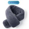 Smart Heated Scarf with Vibration Massage for Men & Women - Winter Neck Warmer, Solid Color