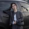 Women's Premium Gray Wool Cardigan: Short, Loose, Casual, Versatile Knitted Sweater, Perfect for Autumn and Winter.