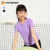 Moodytiger Girl's Moisture-Wicking Short Sleeve T-Shirt