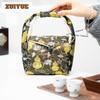 Kalebasa Brokaat Katoenen Stof Theemutsen Luxe Theemuts Voor Theepot Draagbare Tas Reis Theeset Tas Theeceremonie Collectie Ambacht