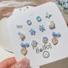 Fresh and Cute Cartoon Earrings: 925 Sterling Silver, Perfect for Autumn and Winter