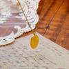 Versatile Titanium Steel Oval Clavicle Chain French Light Luxury Double-Sided Flower Non-Fading Necklace Girls Popular Jewelry
