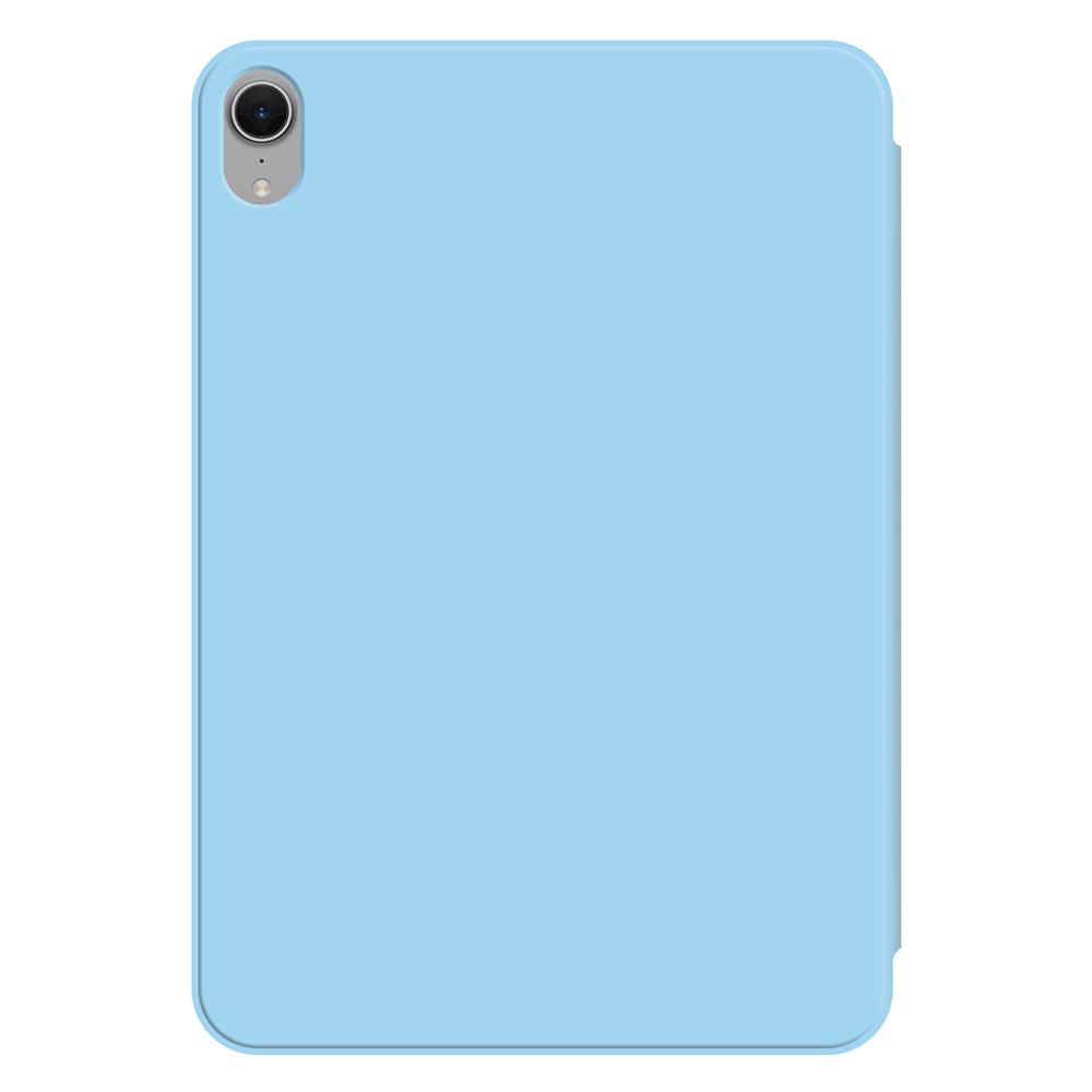 For iPad mini (2024) Case Magnetic Attachment PU Leather Tri-fold Stand Shockproof Cover