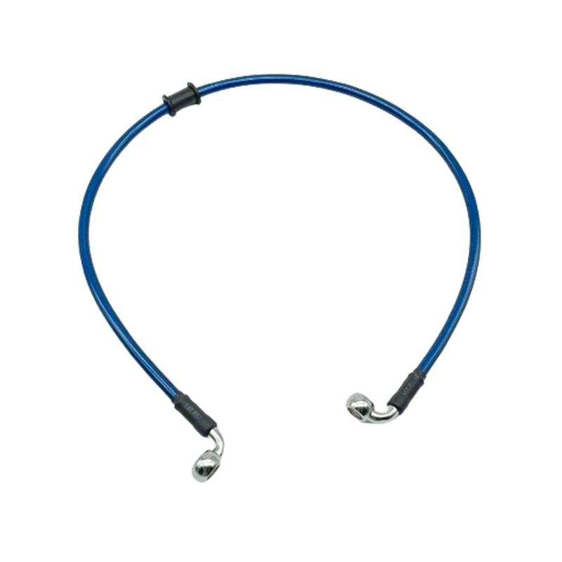 

2X 10mm 90Degree Motorcycle Dirt Bike Braided Line Steel Brake Hose Cable Hydraulic Banjo Pipe 300-2200mm Fit Universal Racing 2Pcs Blue 30cm