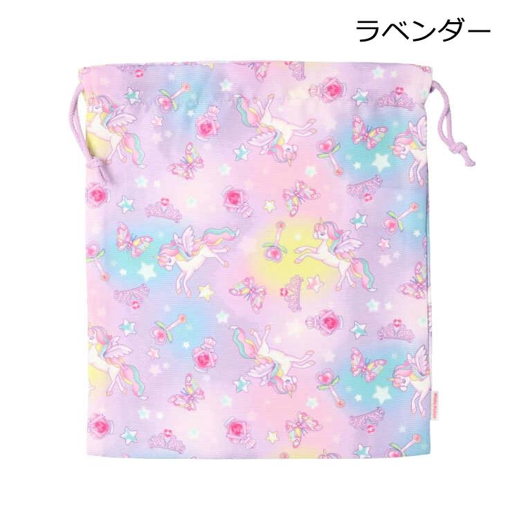 [Children's Clothing] Kids Foret (Kids Foret) Unicorn, Working Car, Dinosaur, Strawberry Pattern Drawstring Bag M B11609