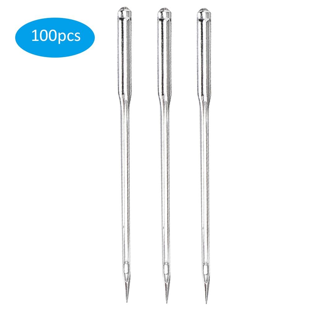 100Pcs Metal Sewing Machine Needle Industrial Grade Heavy Duty Sewing Machine Accessories Smooth Stitching Precision Ground