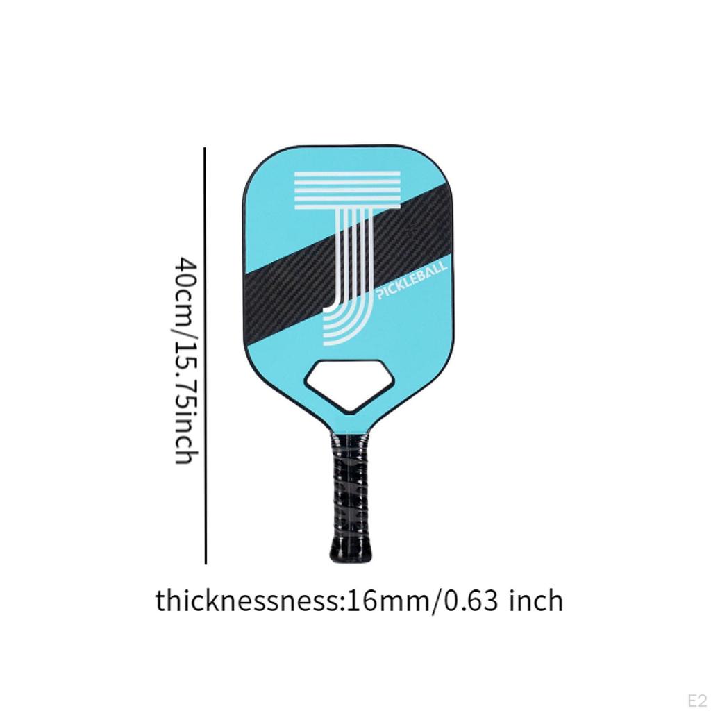 Racchetta Pickleball con Impugnatura Confortevole Spessore 16mm Nucleo a Nido d'Ape