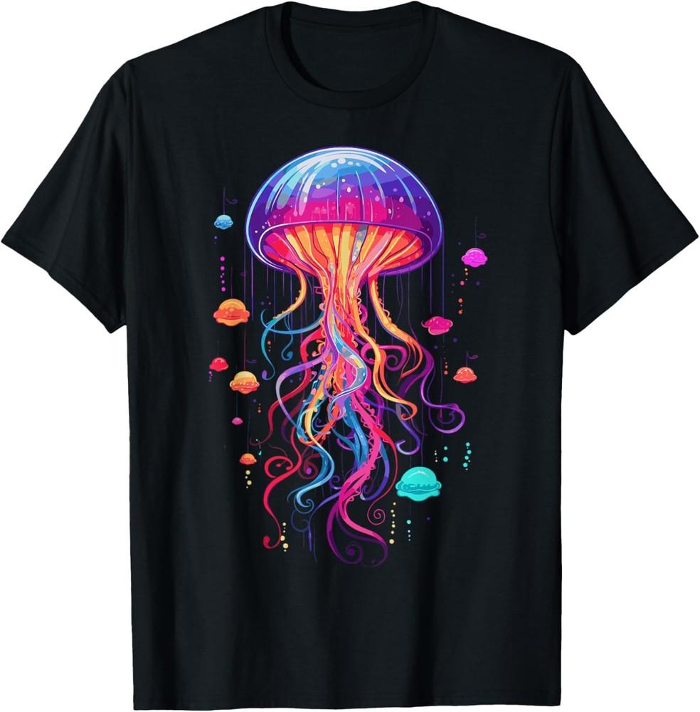 

Jellyfish Ocean Animal Scuba Diving Rainbow Jelly Fish TShirt Unisex T-Shirt L