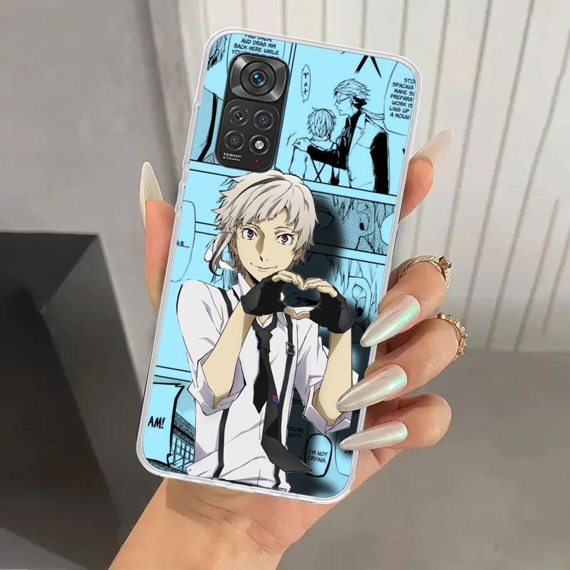 Bungo Stray Dogs Manga Phone Case for Xiaomi Redmi Note 15 14 14S 13 12S 12 Pro 11S 11 Plus 11T 11E 10S Soft Funda Print Shell R