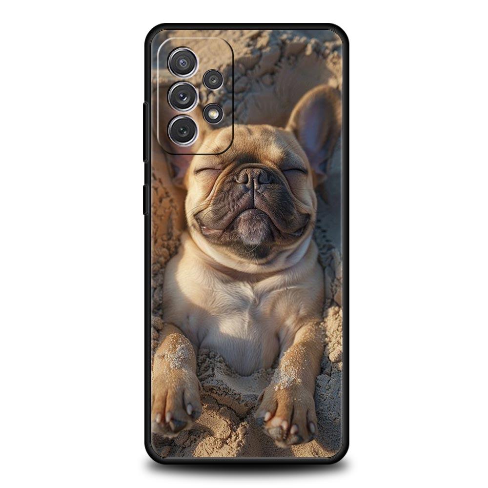 French Bulldog Dog Pet Phone Case for Samsung A51 A71 A21S A17 A11 A15 A25 A23 A33 A53 A73 A07 A03S A05S A13 A35 A55 5G Cover