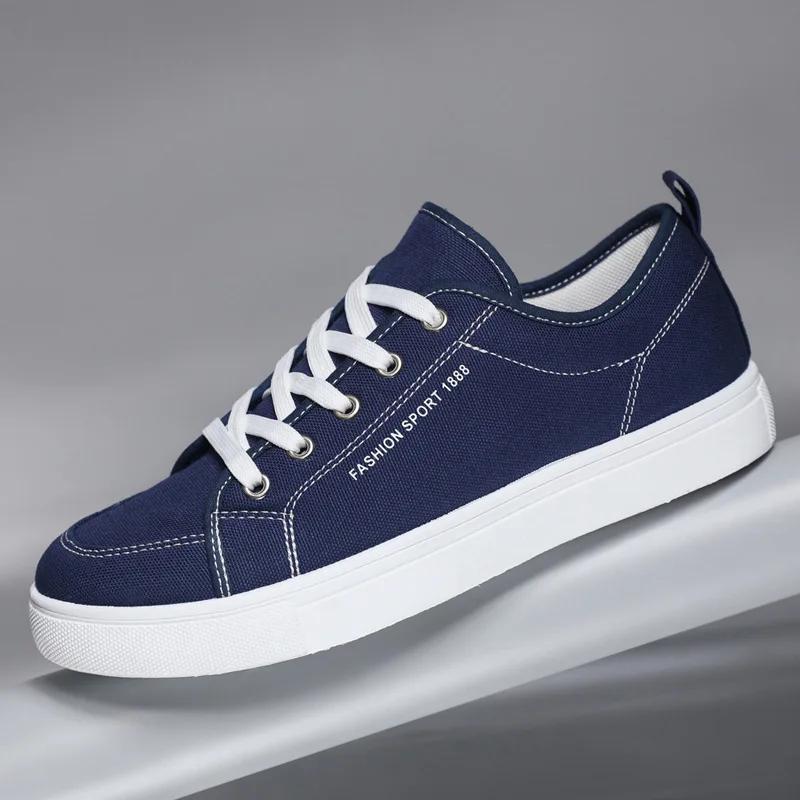2025 New Men's Plus Size Sports Board Shoes, Fashionable Lace Up Casual Canvas Shoes, Versatile and Lightweight Single Shoes