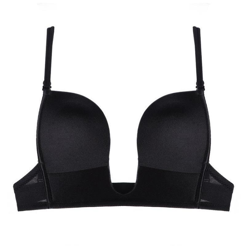 U-shaped Seamless Bra Female Sexy and Beautiful Back Fashion European and American Women's Underwear Bra Summer New Style