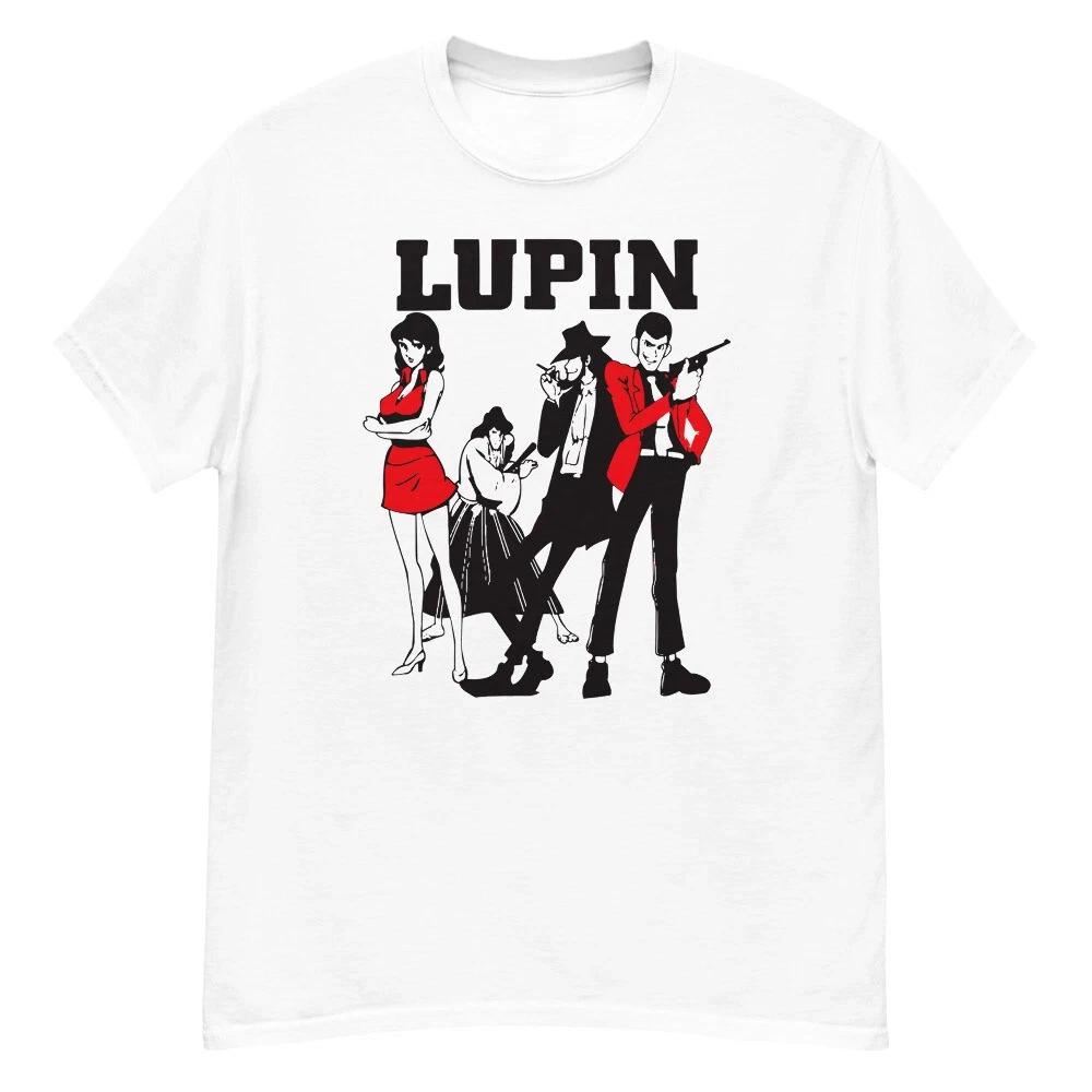 Lupin The Third World Most Wanted Group Anime White TShirt S