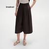 Women's Cropped Wide-Leg Casual Pants