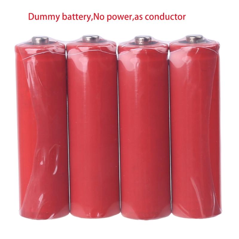 No Power AA 14500 Dummy Fake Battery Setup for Shell Placeholder Cylinder Conductor for AA Battery Eliminator Accessorie