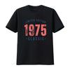 1975 Classic T Shirt Vintage Birthday 50th  Vintage Washed Casual Comfortable Breathable Slightly Soft Stretched