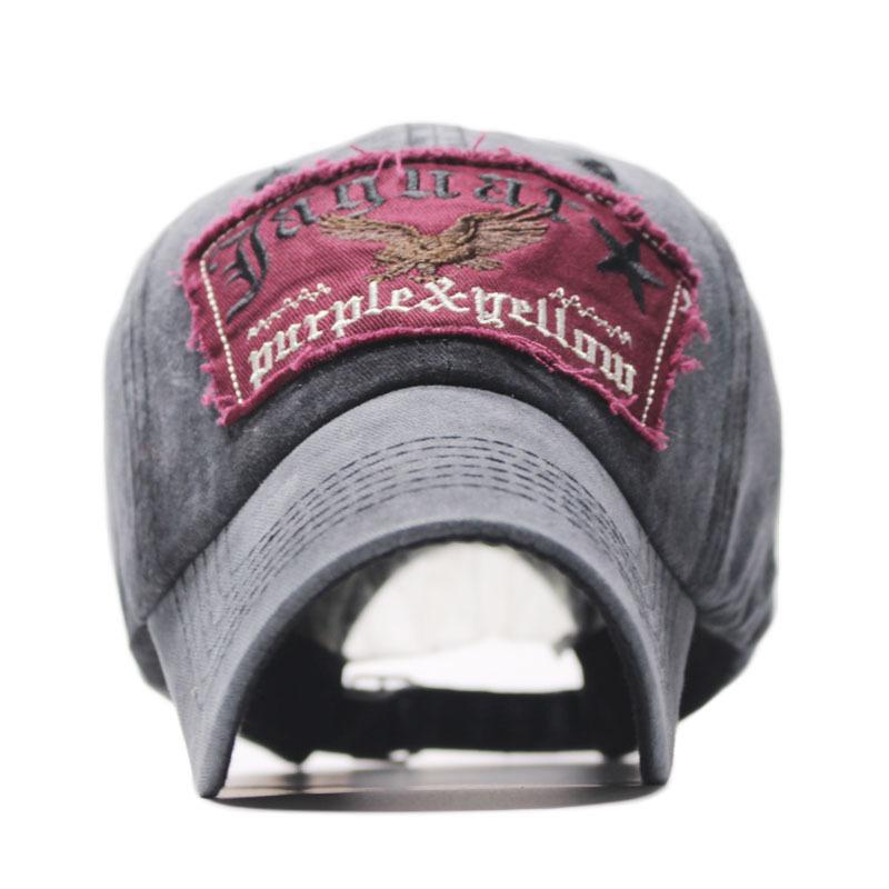 Hot Sale, Denim Baseball Cap Men's and Women's Washed Old Embroidered Letter Spring Cap