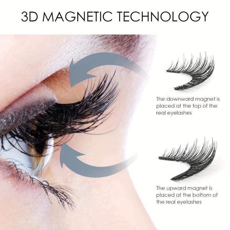 2026 Magnetic 3D Eyelash Set with Mirror