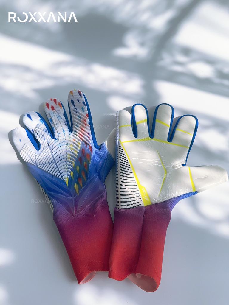 ROXXANA Youth Adult Football Sports Competition Training Professional Player Anti-slip Waterproof Latex Goalkeeper Gloves