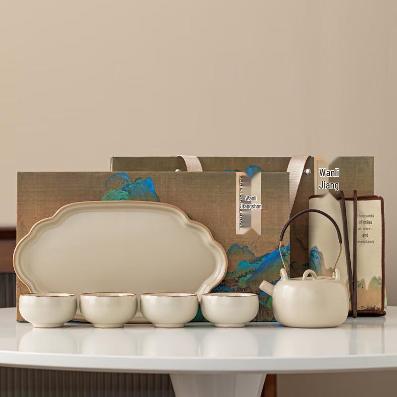 

Chinese Ru Kiln Tea Set