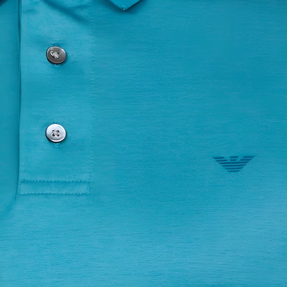Emporio Armani Solid Color Polo Collar Short Sleeve Polo Shirt Men Tops Green 8N1F98-1JUVZ-0779