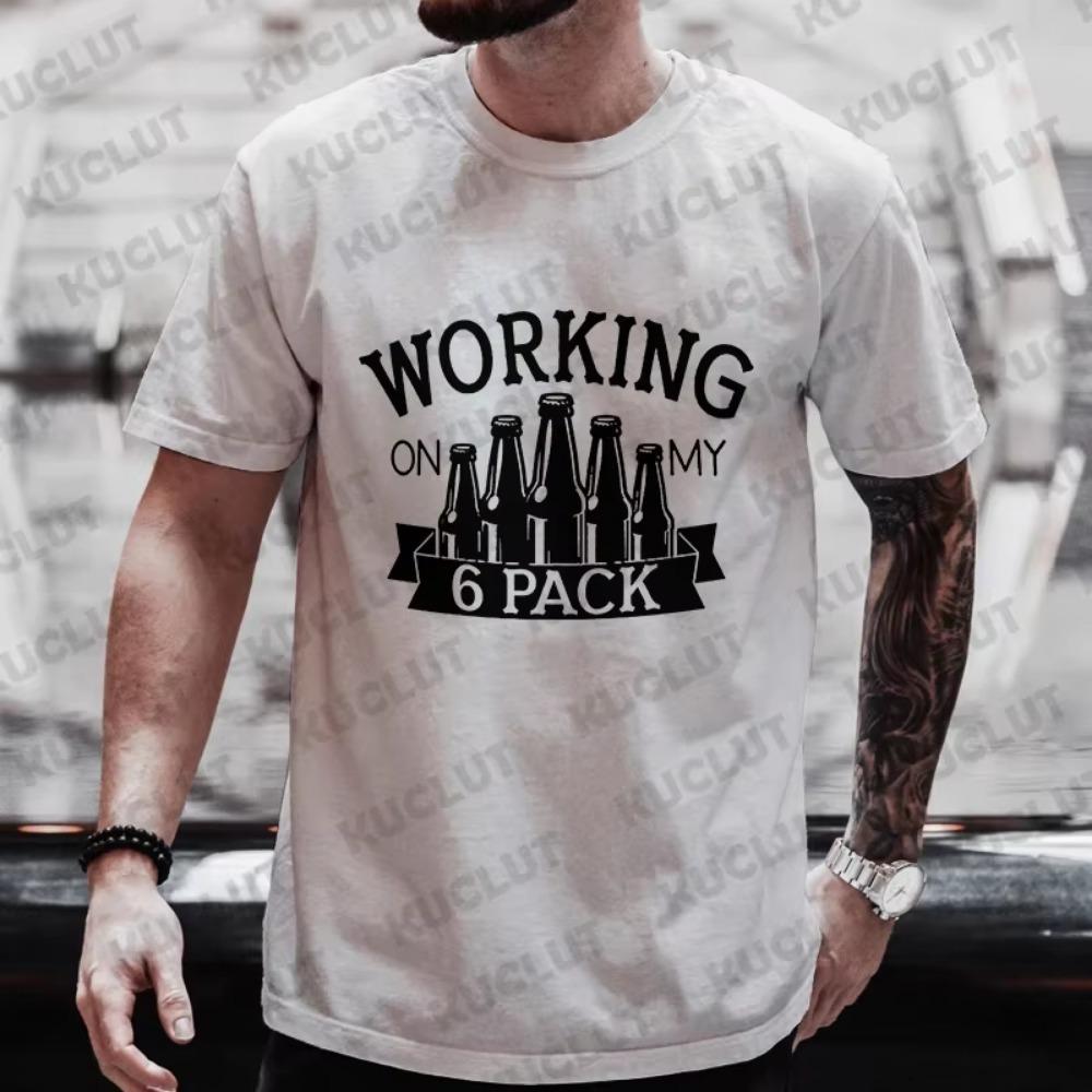 Men Tees International Beer Day Funny Graphic Y2k Tops Male Friends Drinking Party Plus Size Matching Shirts Outfit Streetwear