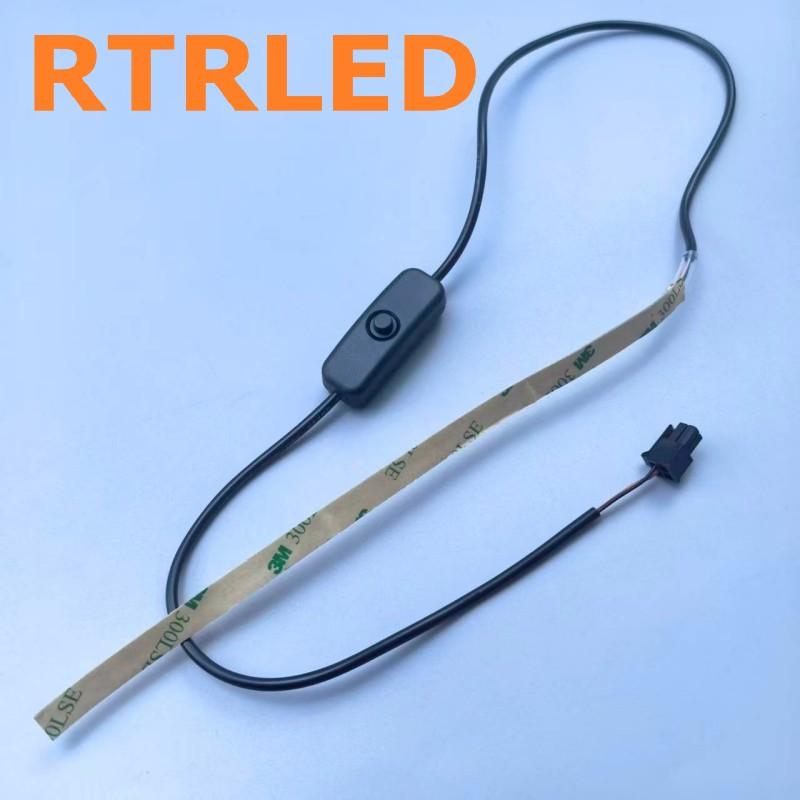 3D Printer Parts LED Strip Light with MX3.0 Connector One Button On Off Switch for Bambu Lab A1 Mini Flexible Lighting Bar