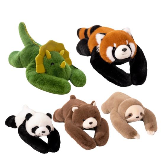 Plush Animal Pillow 30/45/65cm Anxiety Relief Stuffed Toy Soft Floppy Panda Sloth Koala Dinosaur Cuddle Toy for Kids Adults