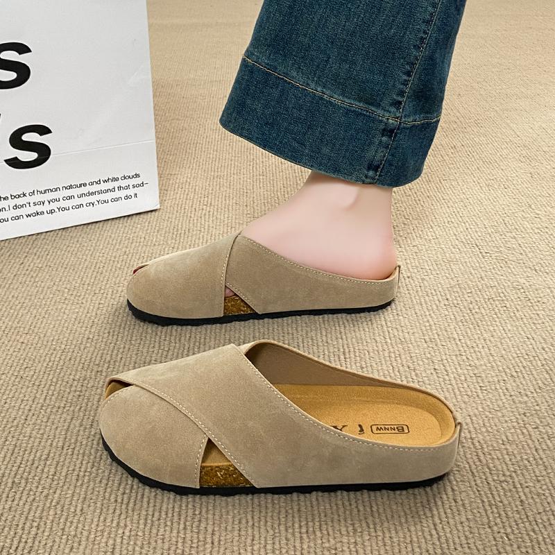 

Fashion CRLAYDK Classic Women s Suede Clogs Footed Comfort Mules Slip On Casual Flat Shoes Backless Indoor Slides Outdoor Slippers 35