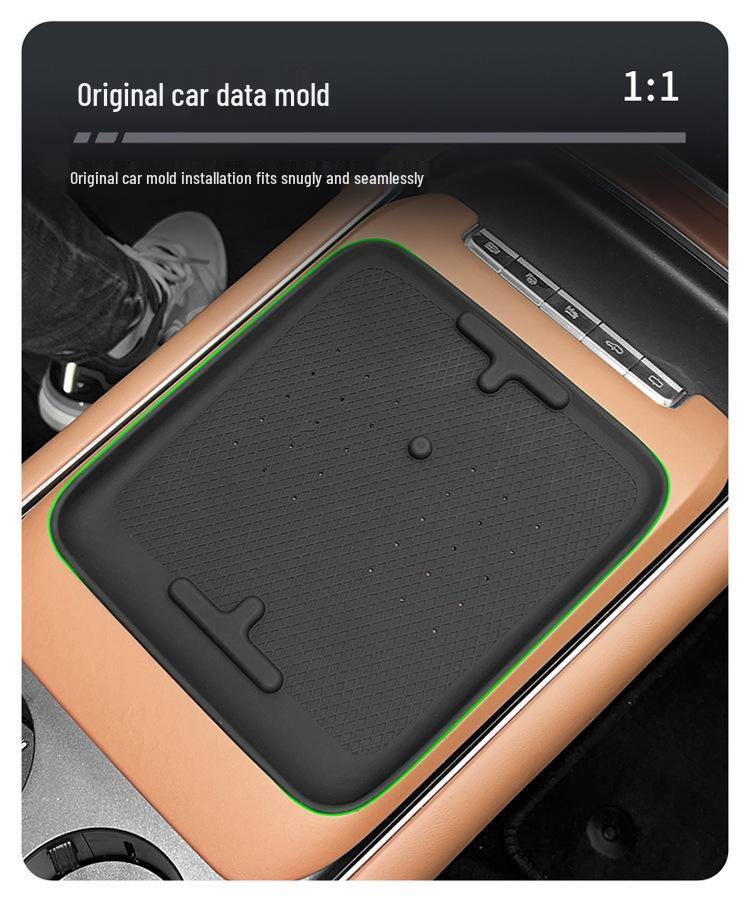 Wireless Charging Silicone Pad & Non-Slip Mat for Lantu FREE Center Console (24-25 Models)