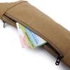 Casual Solid Color Canvas Outdoor Waist Belt Bag Canvas Bags Money Pouch Chest Bag Waist Packs