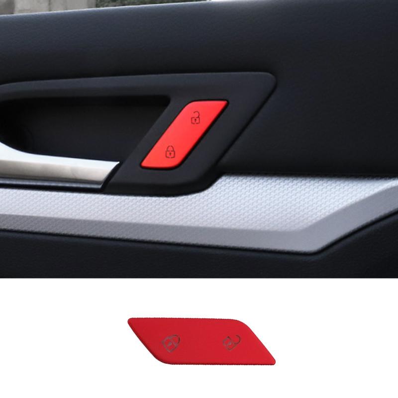 Car Styling Door Unlock Button Switch Cover Trim Sticker Fit For Volkswagen VW Golf 8 MK8 2020-2021 Auto Interior Accessories