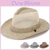 Cappello Solare Estivo Casual da Uomo con Ampia Tesa e Materiale in Paglia Traspirante per Pesca all'Aperto e Protezione Solare