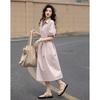 Demana Cloud Cotton Elegant Spring Dress with Floral Petal Sleeves