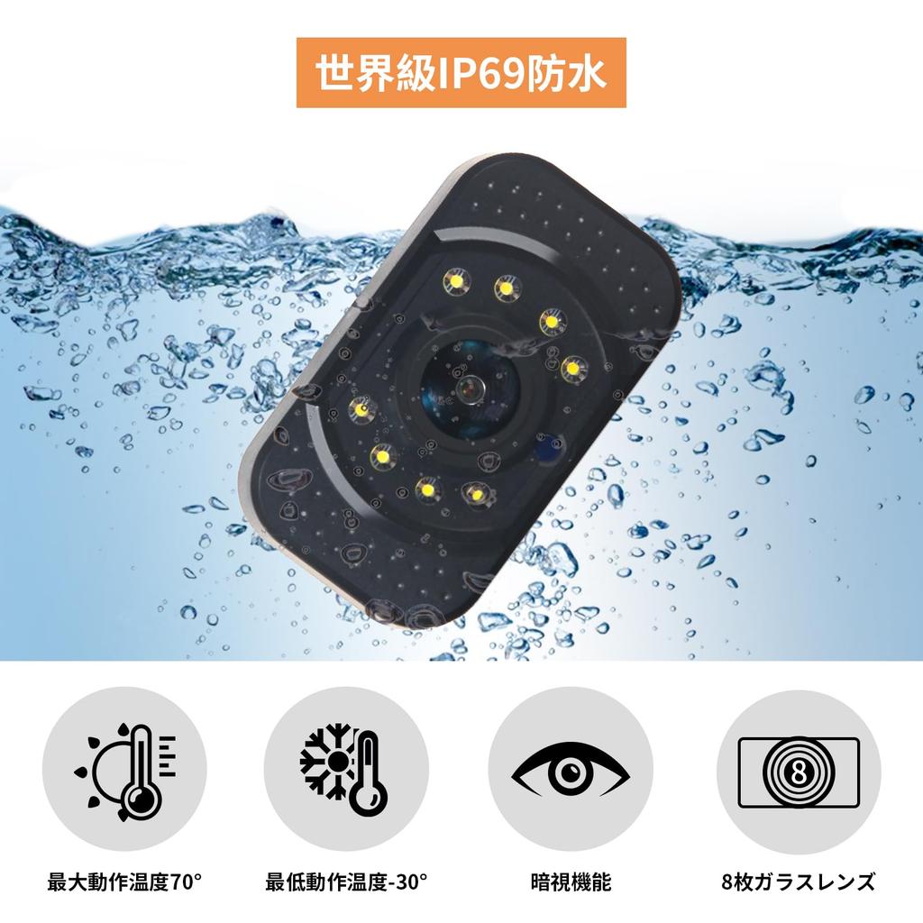 MJXD Zadní monitor, Bezdrátový, Monitor zadní kamery, 4,3palcový LCD monitor, Funkce nahrávání, APP