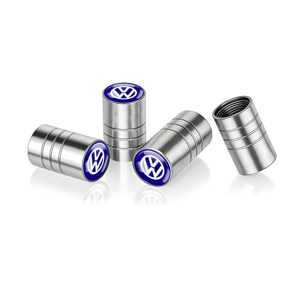 ADMVN1 For Volkswagen VW R Polo Passat Rline Golf 4 5 6 Tiguan Jetta GTI Bora Car Tire Valve Caps Metal Wheel Dust Covers Accessories
